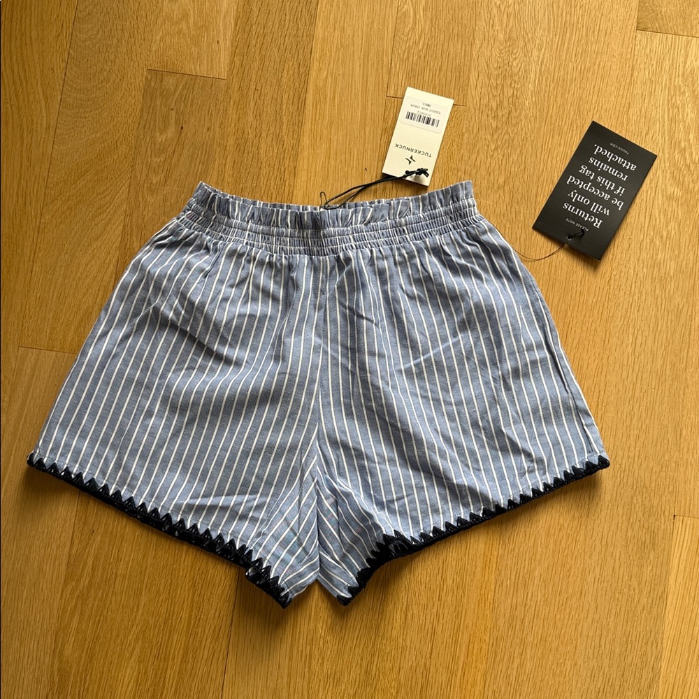 NWT Tuckernuck Blue Stripe Whipstitch Kieran Short - Picture 4 of 5